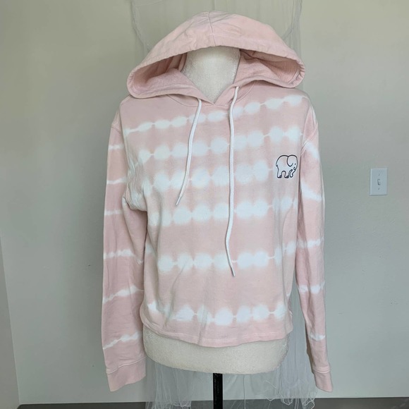 ivory ella Tops - IVORY ELLA pink 100% cotton sweatshirt hoodie sz S womens